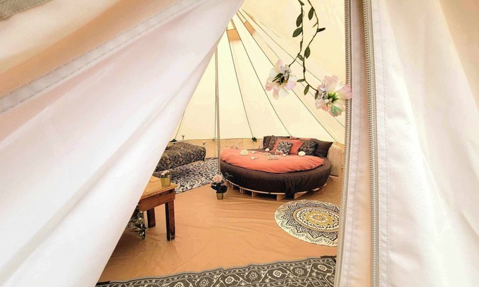 Keswick Ridge Cabin | The Meadow Bell Tent - Glamping in a Wild Orchard near Fredericton, NB!