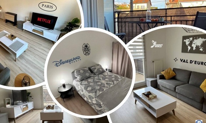 Meaux Apartment | The Meaux' sleeps. T2 . Parking/Wifi - Near Disney/PARIS