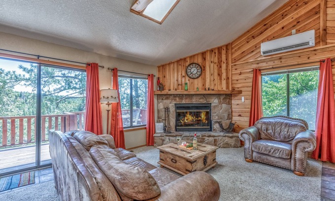 Ruidoso Cabin | The Neon Bear | Pet Friendly, Outdoor Adventures!