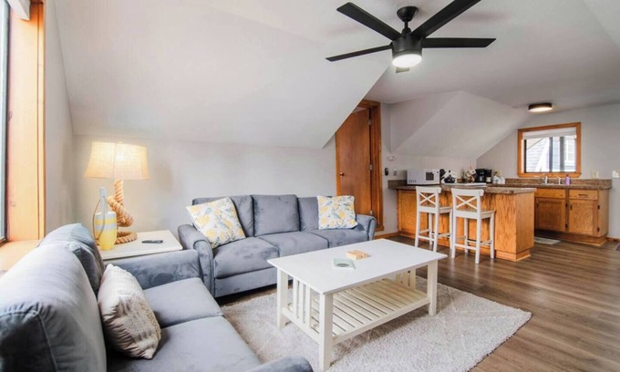 Boyne City Apartment | The Nest: Downtown loft style: 2 bedroom: Sleeps 4