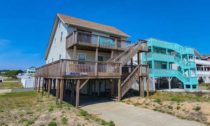 Sea Retreat House | The OBX RX - Wake up and salt air with this 4 BR Semi-Oceanfront, dog friendly home w/Private Pool!