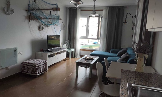 San Cibrao Apartment | The peace train in front of the beach