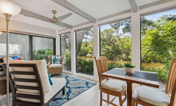 Fernandina Beach Condo | The Perfect Location! Scenic Villa In Heart of Plantation Resort! 8-Minute Walk to the Beach!