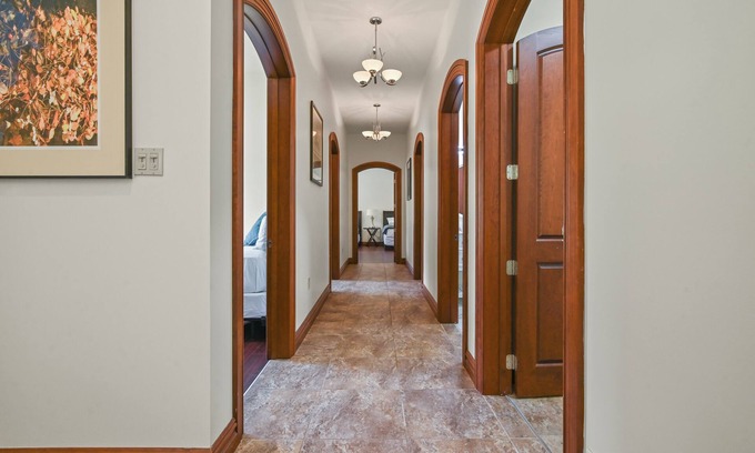 Albrightsville Villa | The Poconos Hideaway Cozy 7BR with Hot Tub & Nature Views