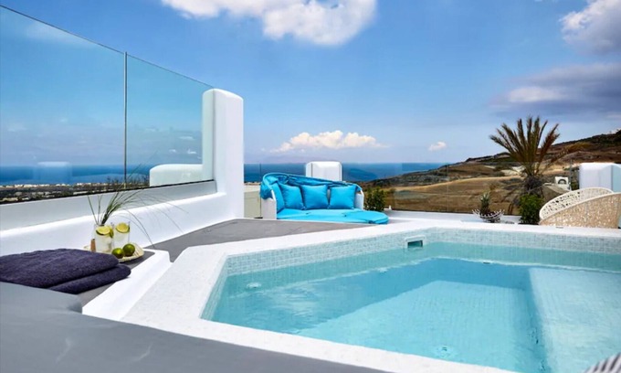 Messaria Villa | The Queen's house with jacuzzi and sea view