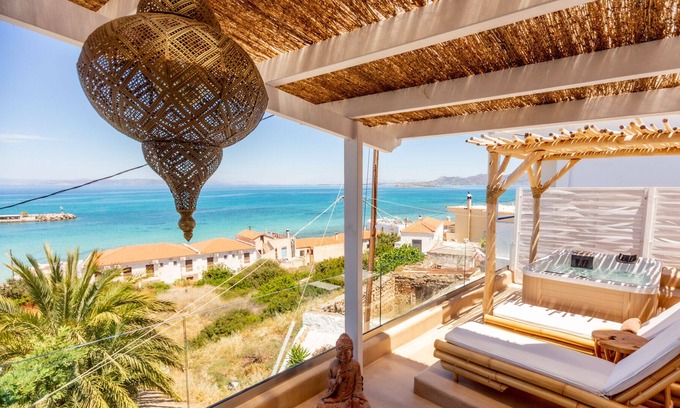 Milos House | The Roof Top View