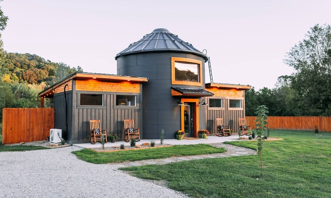 New Plymouth Cottage | The Silo Cottage Tiny House Grain Silo