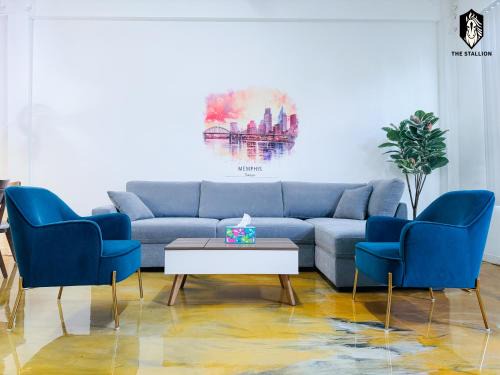 Downtown Memphis Apartment | The Stallion #101 - 1BD Modern Loft with Private Patio - Walk to various attractions