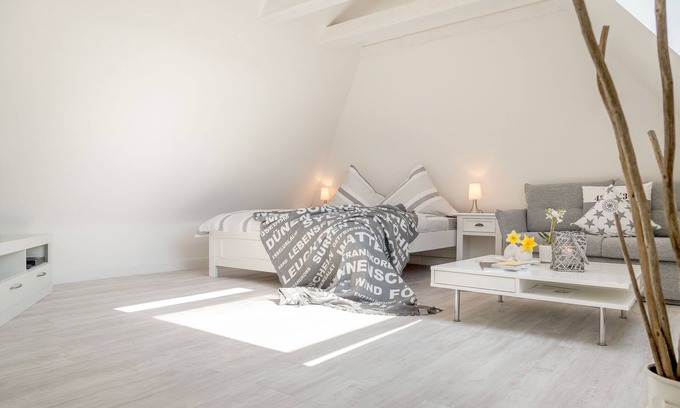 Tinnum Apartment | The Tessa apartment is located in the middle of the roof with its light-flooded
