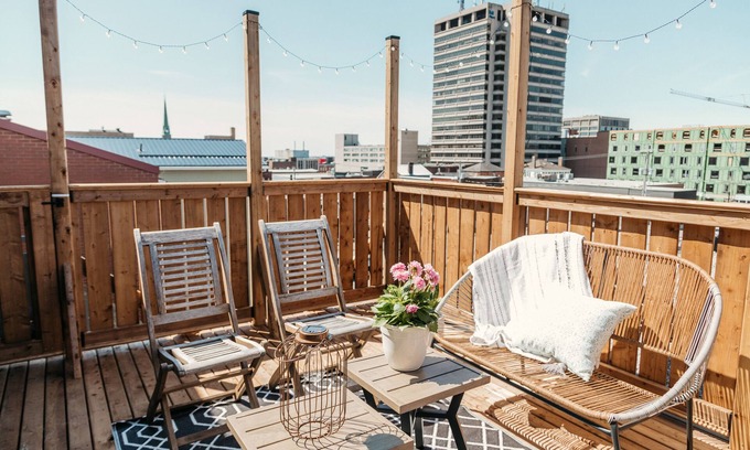 Saint John Apartment | The Uptown - Two Bedroom with Rooftop Patio