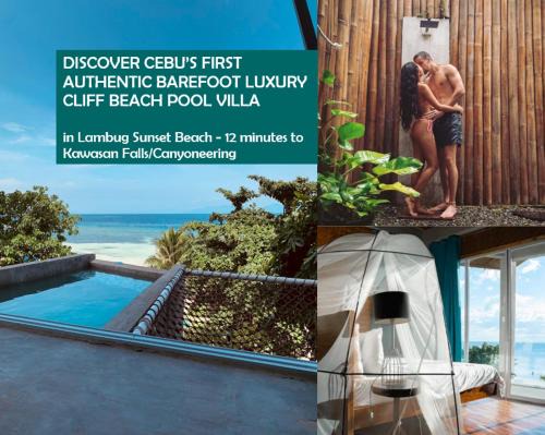 Lambug Villa | The Verge Cebu Beachfront Exclusive King Bed Pool Villa - 12 Minutes to Kawasan Falls Canyoneering