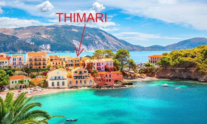 Frourion House | THIMARI. Unique location, one min from the beach!