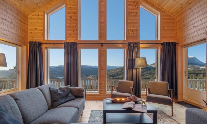 Vradal House | This charming Norwegian home with breathtaking views of fjords and Lake Nisser is suitable for 8 people.