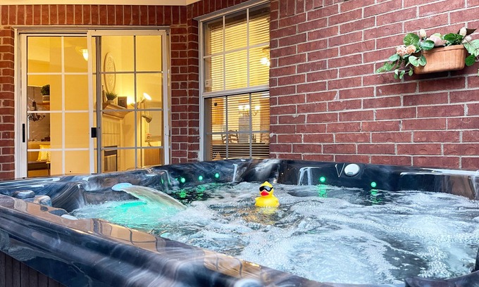 Allen House | This is it! Hot Tub + Pool Table + Pac-Man = FUN!