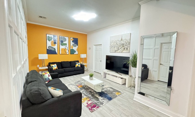 Algiers House | This two-story modern retreat guest house is the perfect spot to rest and relaxn