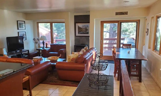Mammoth Lakes Villa | This unit has been beautifully remodeled. It has three bedrooms and two bathrooms and is a two-story unit.