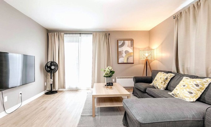 Lafleche Condo | Three bedroom apartment, Free parking. EV charger.