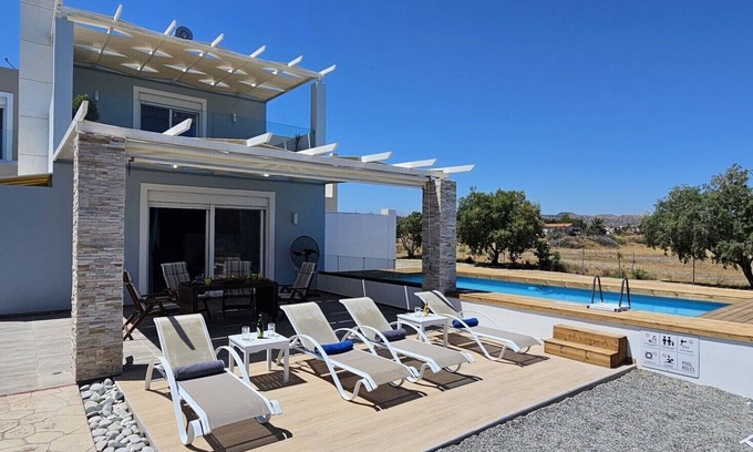 Gennadi Villa | Three bedroom beach front villa just 50 steps from the beautiful sea in Gennadi