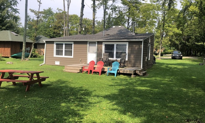 Traverse City Cabin | Three bedroom cabin on Lake Leelanau. Faces west with amazing sunsets.