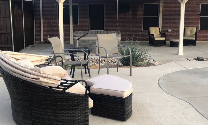 Fate House | Three bedroom home with private pool & hot tub in Fate, Texas.
