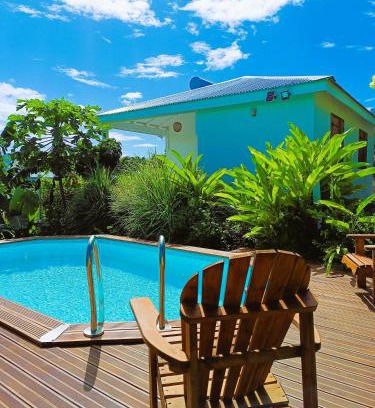Anse-Bertrand House | Ti Kaz indigo Gite creole avec piscine et table dhotes à Anse Bertrand
