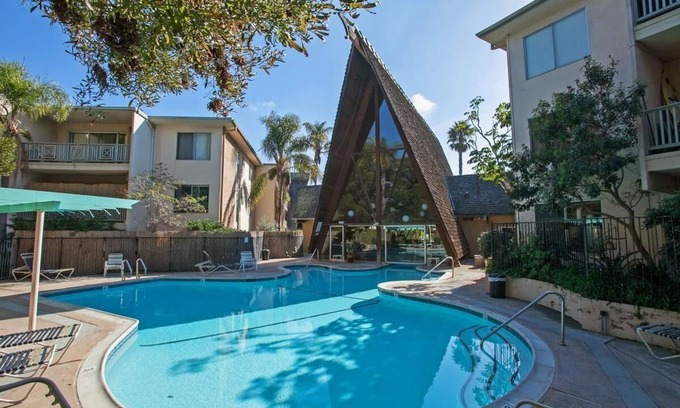 Point Loma Heights Condo | Tiki Condo - pool & parking; balcony; great location, near beach; charming