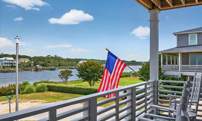 Holden Beach House | Time Well Wasted, 5 Bedrooms with an IntraCoastal Waterway view.