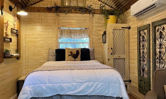 Granbury Cabin | Tiny Farmhouse Pickleball Court and Pet Friendly!