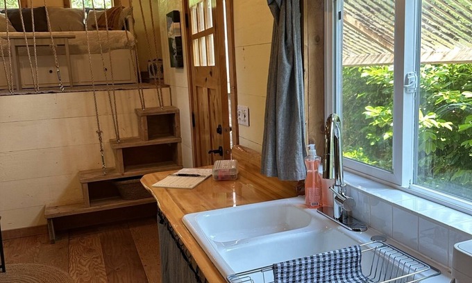 Gibsons House | Tiny home on working gourmet mushroom farm just minutes outside of Gibsons.