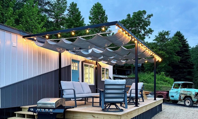 Hayesville Other | Tiny Tin Haven Mountain Views + Private Deck