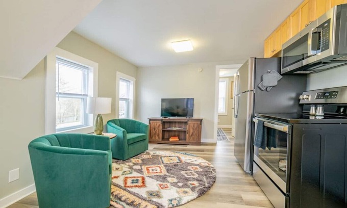 Upper Village Apartment | Tons of parking for your trailer and riding gear