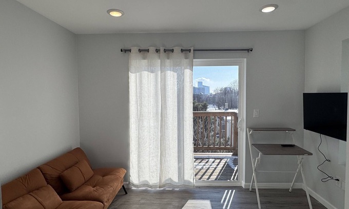 North Philadelphia West Apartment | Top Balcony at Brewerytown, Philadelphia 1BR/1Bath HVAC,WIF, HDTV W/D IN UNIT