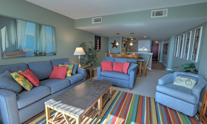 Hilton Head Island Condo | Top Floor, Direct Ocean View 2BR in Ocean One Complex, Ocean One 517