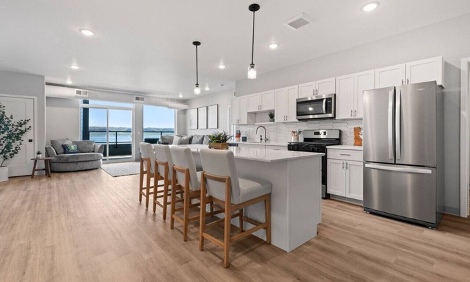 Lake City Condo | Top floor unit with huge patio overlooking Lake Pepin - Unit 304