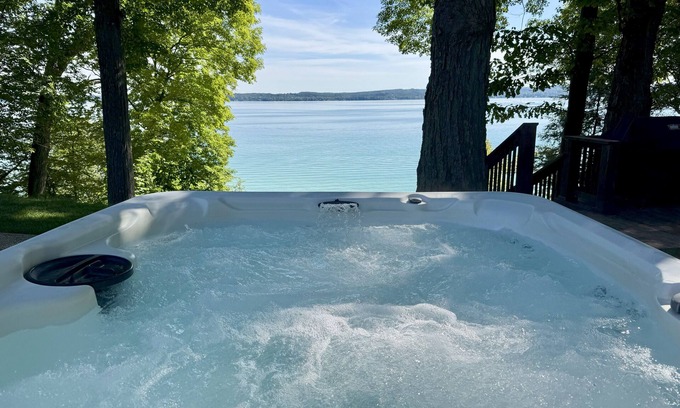 Rapid City House | Torch Lake Waterfront w/Hot Tub & Pontoon Rental