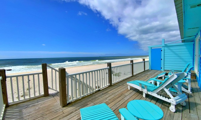 Surf Side Shores House | Total Facelift! Beachfront & Dog Friendly!
