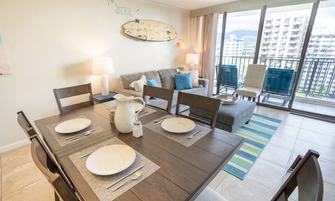 Waikiki Condo | Tower 2 Suite 1207 (1-Bedroom Condo) with Pool and Golf Course view