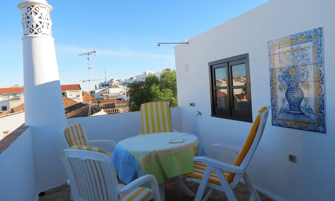 Tavira House | Townhouse in historical centre, deck with great view, quiet