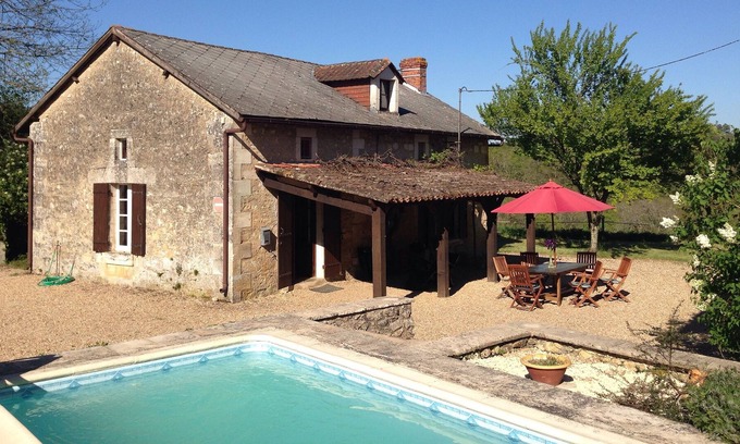 La Chapelle-Faucher Other | Traditional farmhouse with private small pool and 1/2 acre garden, with woodland