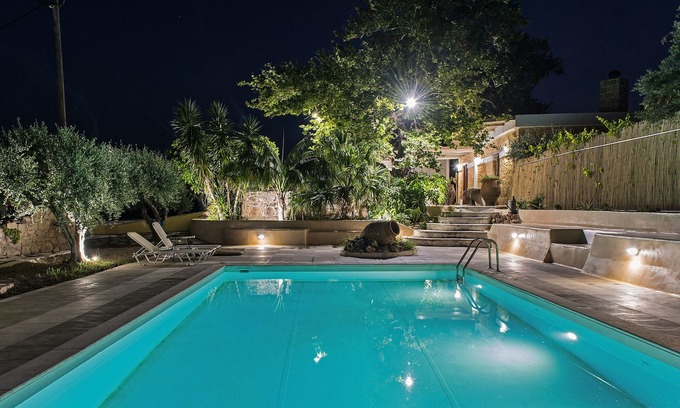 Piskokefalon Villa | Traditional Wood-Stone Villa With A Pool In Crete