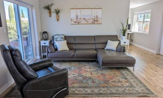 Tucson House | Trailhead out front door! Peaceful & private. Patio w/mountain & city views.