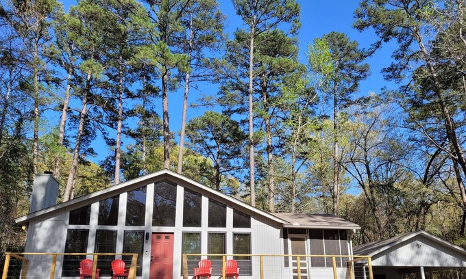 Holly Lake Ranch Cabin | @TrailsEdgeTX Trendy Cabin on 2 Acre Wooded Lot