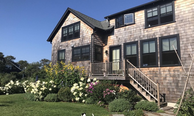South Kingstown House | Tranquil 2-bedroom guest suite steps from a private beach. Sleeps four max.
