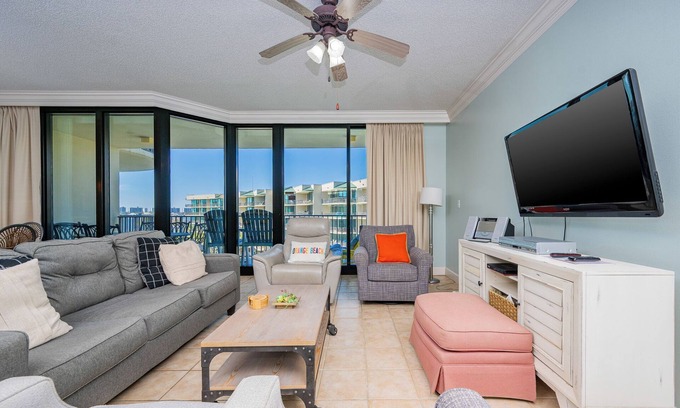 Orange Beach Condo | Tranquil Bay Views | POB 1427 | Waterside Retreat!