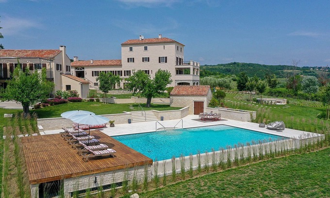 Krasica Villa | Tranquil Istria Estate | Palazio Clai Winery | 8 Bedrooms | Spa & Heated Pool |.