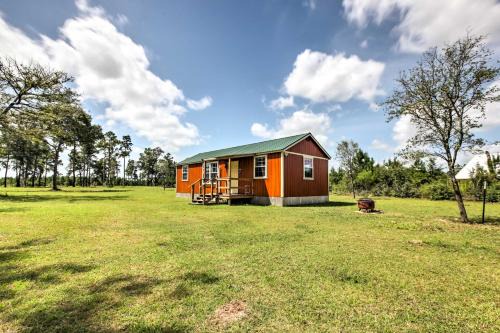 Waller House | Tranquil Plantersville Cabin Farm Animals On-Site