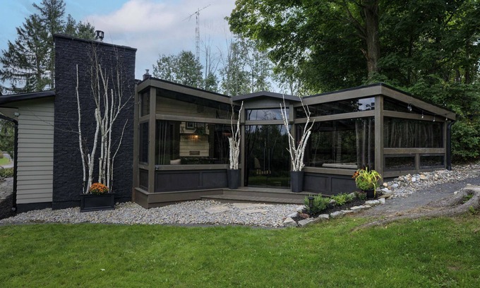 Greater Napanee Apartment | Tranquil/Private King Suite, Cozy, Riverfront w/hot tub,fireplace,firepit,trail.