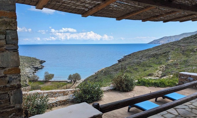 Loutra Apartment | Tranquil Seaside Escape by the beach, Sea View