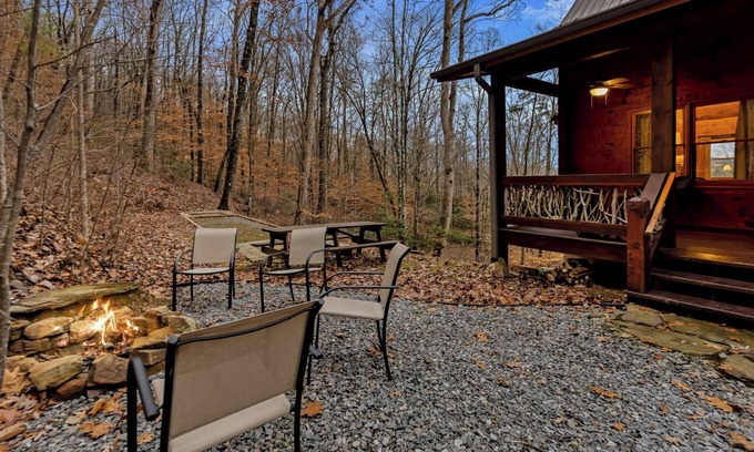 Blue Ridge Cabin | Tree Top Hideaway - Private with Games, Firepit, + More!