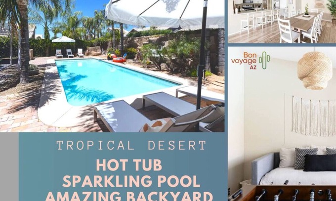 Paradise Valley Village Apartment | Tropical Desert Vibe! Perfect Getaway w Pool&Spa